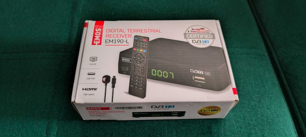 Dekoder DVB-T2 - EMOS EM190-L