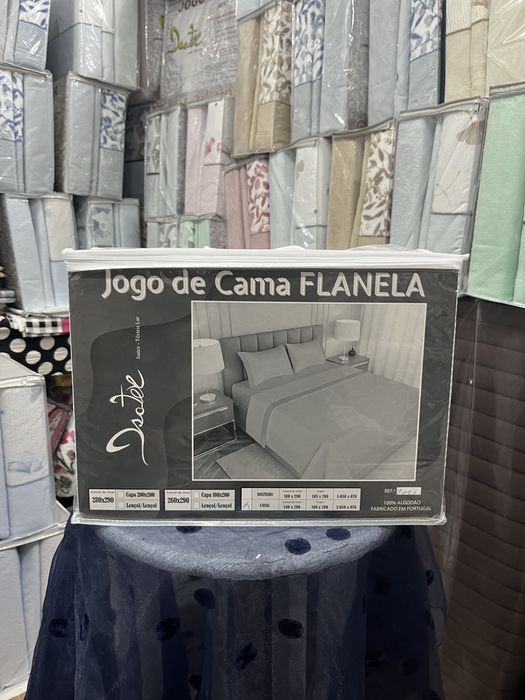 Lençois de flanela premium casal