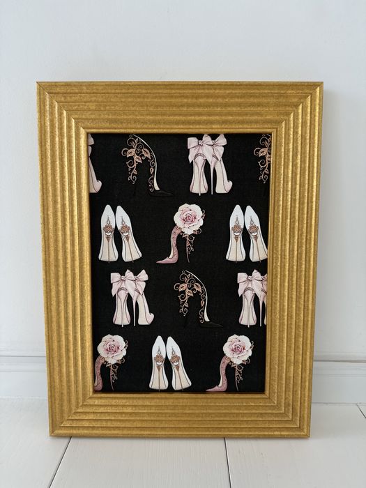 Obraz nowy złoto-czarny