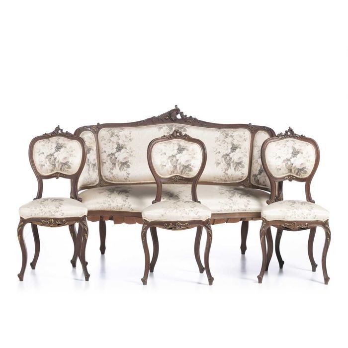 Conjunto Onze Cadeiras Estilo Luís XV