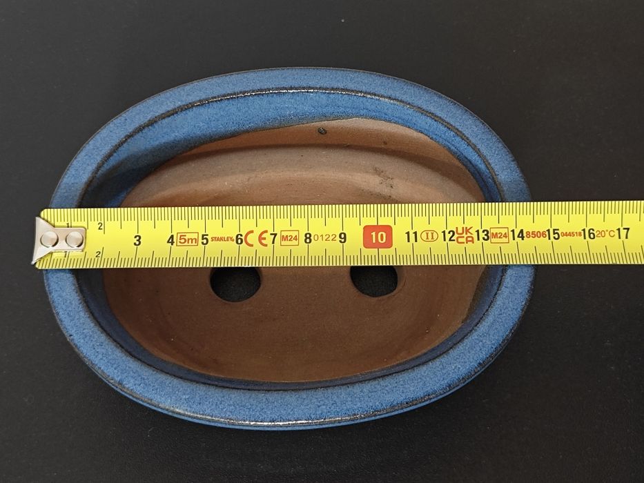 Vaso para bonsai em azul