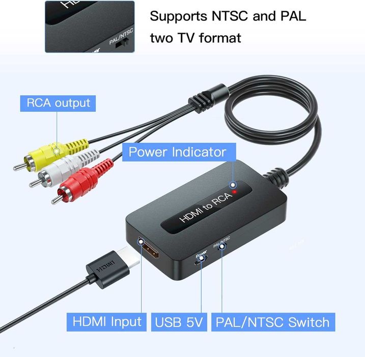 Konwerter HDMI NA RCA AV