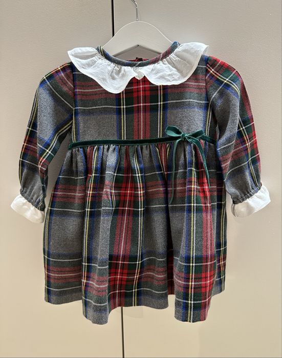 Vestido Natal menina, 1 ano da Maria Bebé. Usado uma vez. Novo