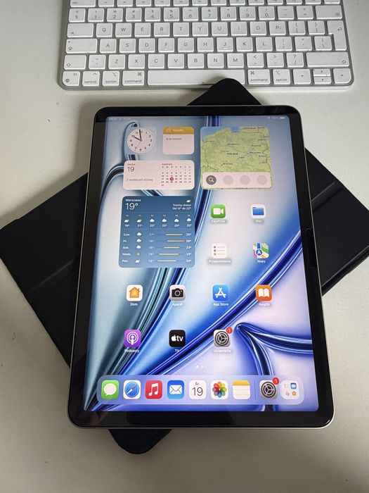 Bateria 91% iPad Air 11” M2 128gb Silver WiFi + Pisak Baseus