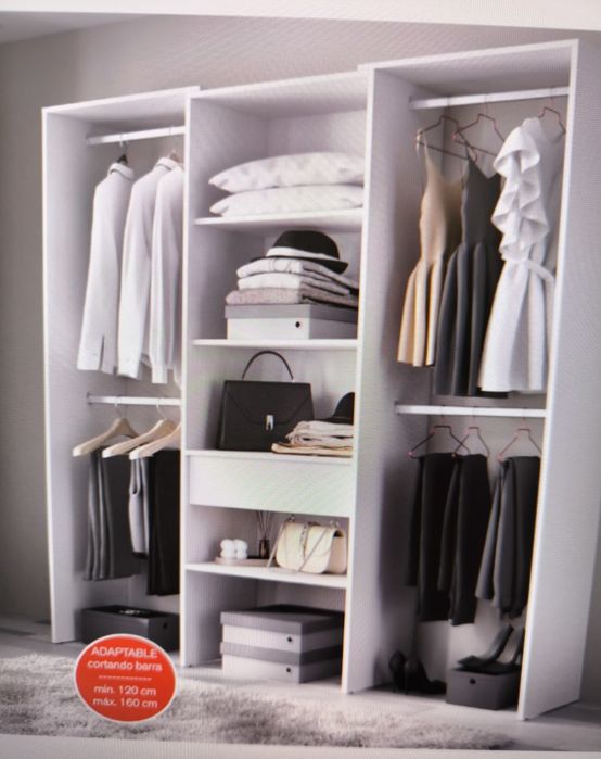 Armário de 1 coluna com barras laterais64285641404929123