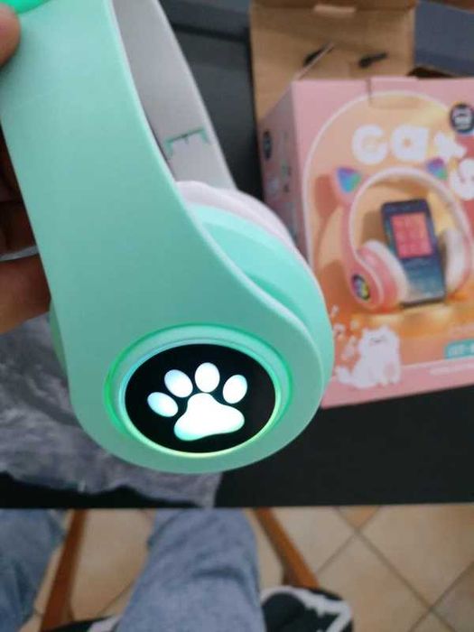 Słuchawki bluetooth Cat RGB