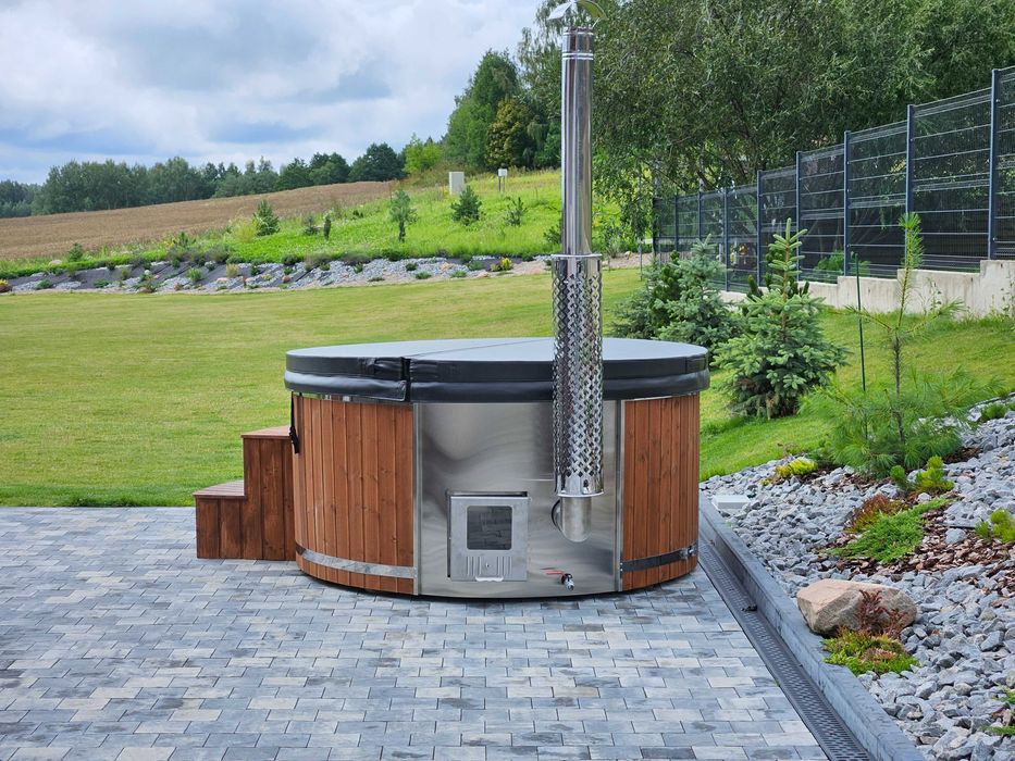 Balia ogrodowa | gorąca beczka | ruska bania - FULL ZESTAW