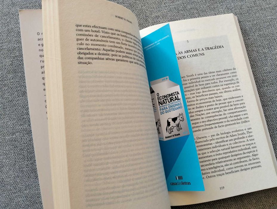 Livro "O economista natural " de Robert H. Frank