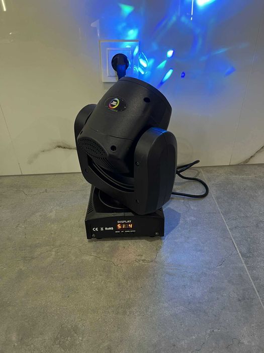 2 głowy Light4me Wizzard, ruchoma głowa LED z laserem/Komis Krzysiek