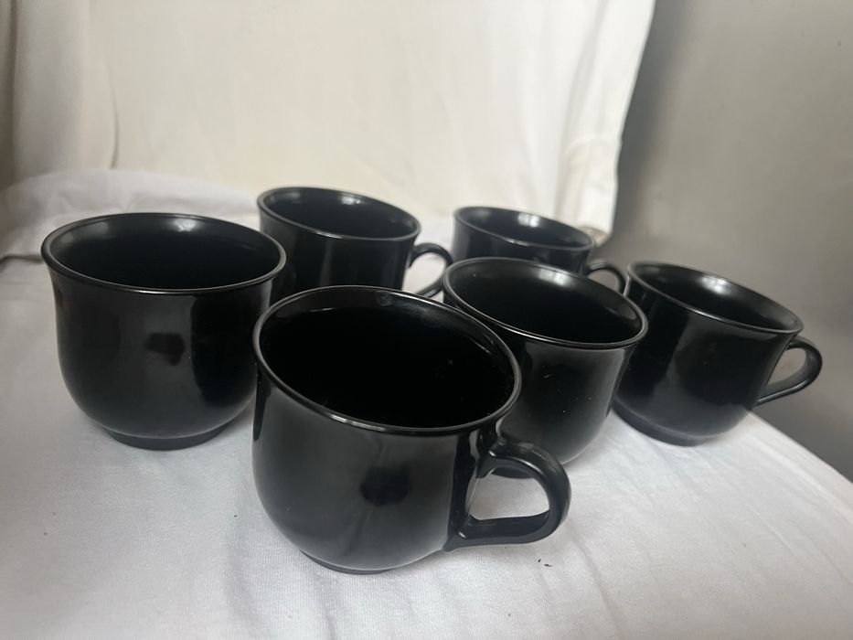 Кофейный  набор чашки черные