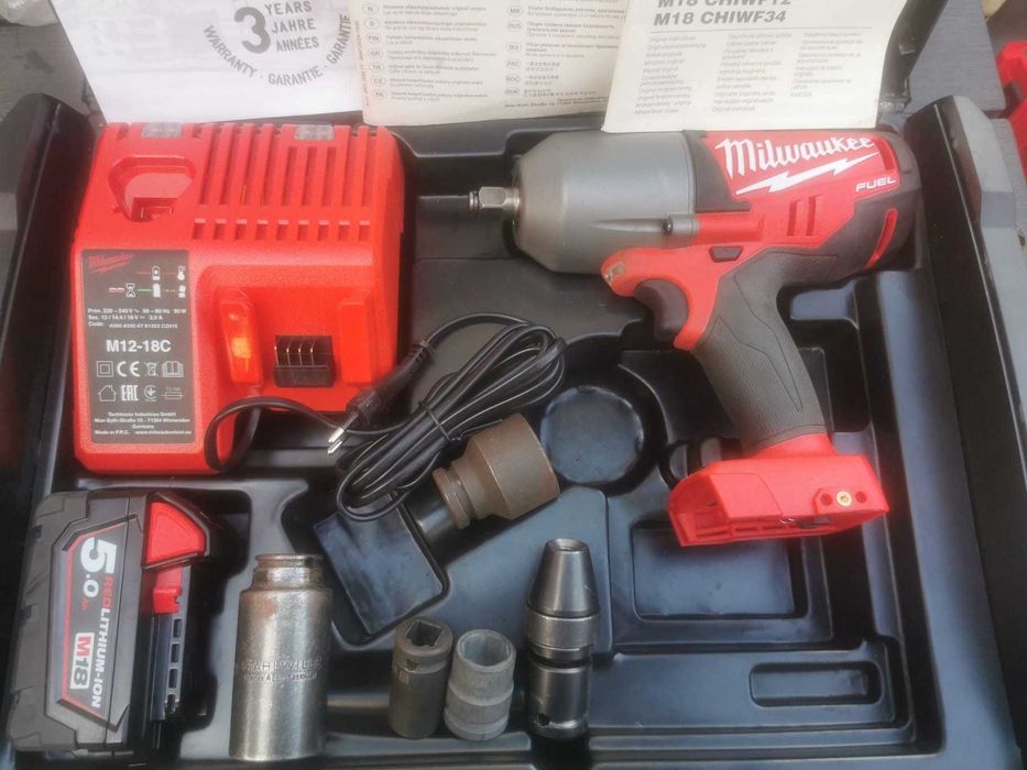 Milwaukee Klucz udarowy 1/2" M18 CHIWF12