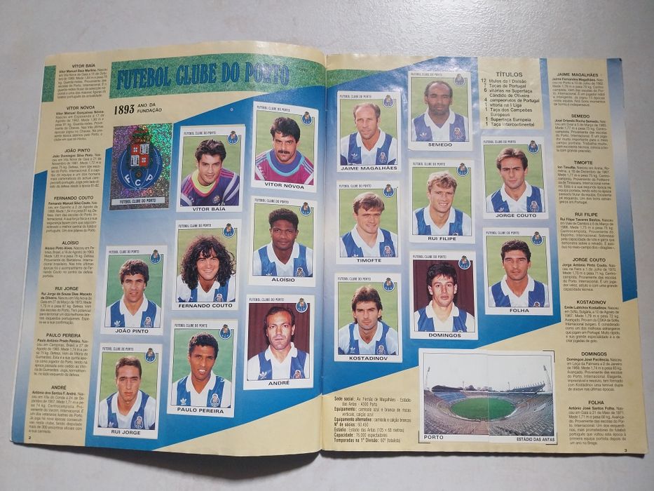 Caderneta Completa - Futebol 93-94