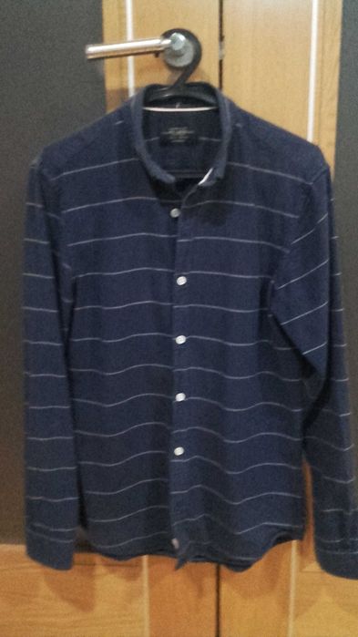 Camisa slim Azul marinho