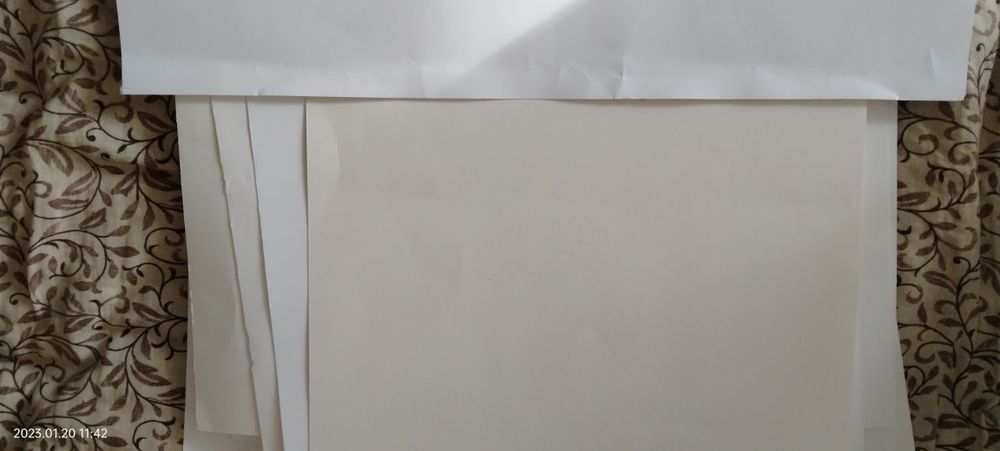 Плотный белый картон А2