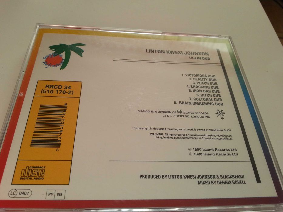 Płyta CD Linton Kwesi Johnson LKJ IN DUB
