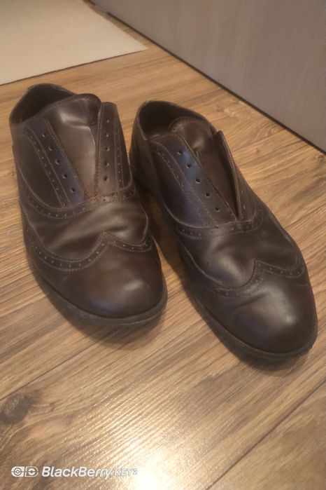 Sorel Brogue Dark Brown - półbuty skórzane meskie brązowe