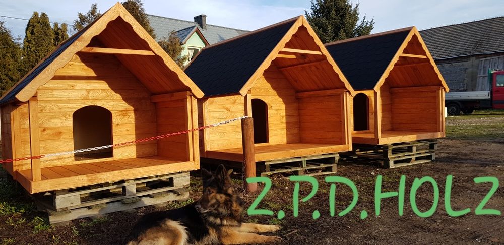 Ogromna buda z Tarasem XXXL dla największych ras np. Dog niemiecki mas