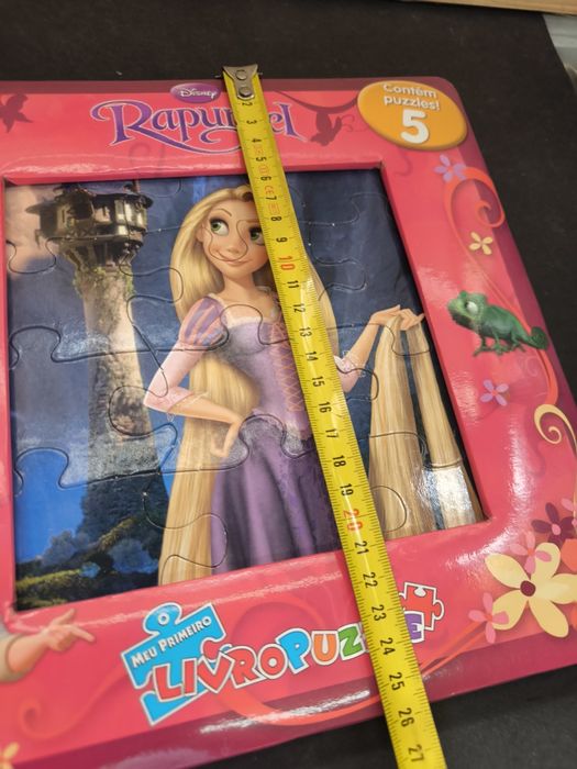 Livro Rapunzel livro Puzzle 
Sabes onde colocar as peças do puzzle? 
J
