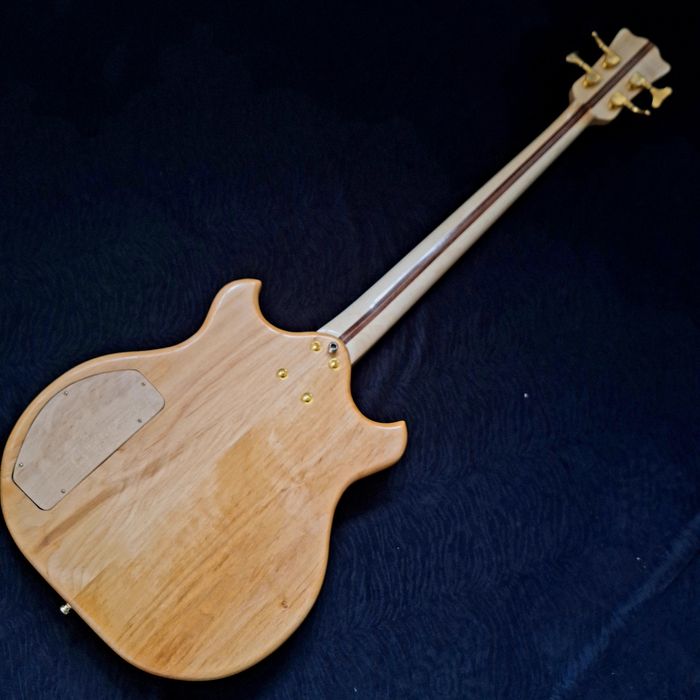 Gitara basowa, short scale, 4 struny, lutnicza, bas