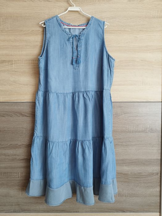 Cecil Odcinana sukienka jeansowa plus size