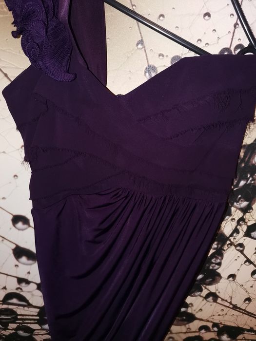 Fioletowa sukienka zippy LIPSY S (36)