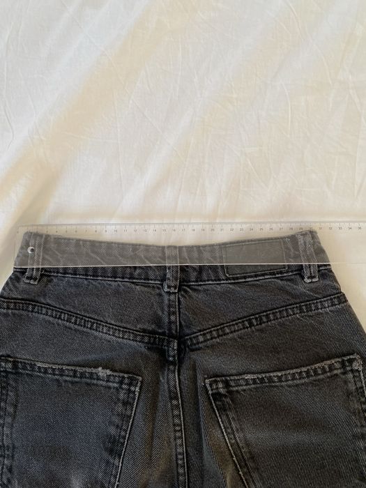 Calcas de ganga pretas retas