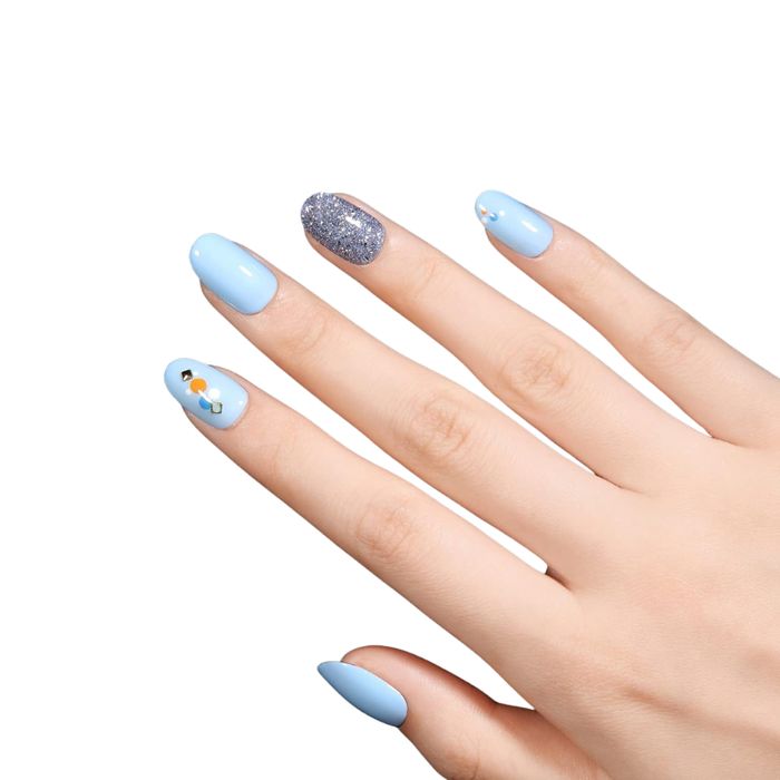 Tomicca żelowe tipsy owalne krótkie matowe 360 szt 15 rozmiarów