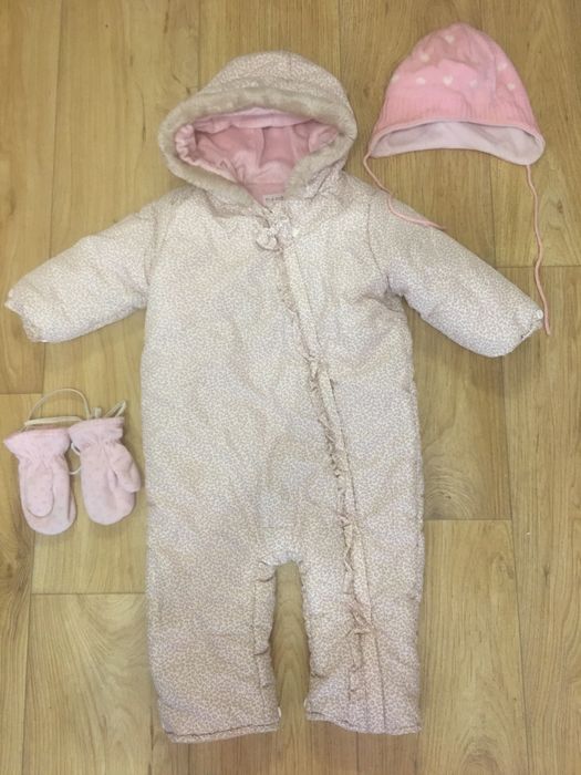 Комбинезон и шапка h&m zara на осень на годик-1,5 года