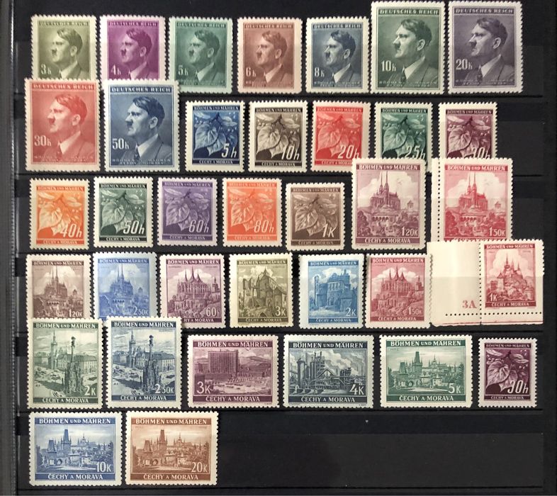 Почтовые марки Богемия и Моравия комплект MNH