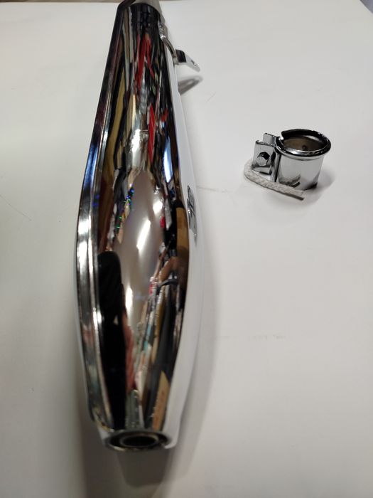 Tłumik SHL 175, M11 z obejmą, DUELLS, wydech SHL 3 biegi, chrom, nowy