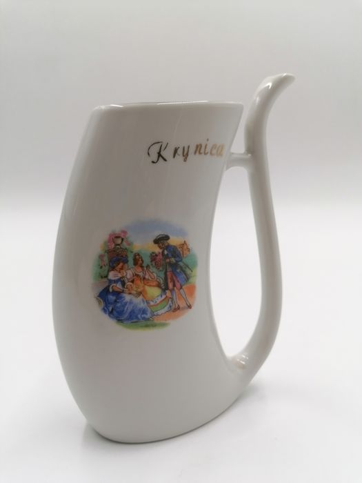 Piękna porcelanowa pijałka Ćmielów