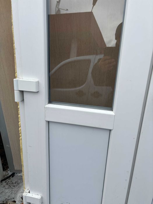 Идеальная ходная двойная металлопластиковая дверь 2500*1270