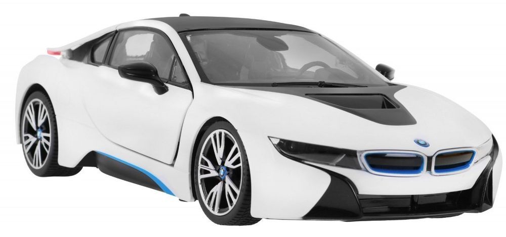 Bmw I8 Białe Rastar Model 1:14 Zdalnie Sterowane Auto + Pilot 2,4 Ghz