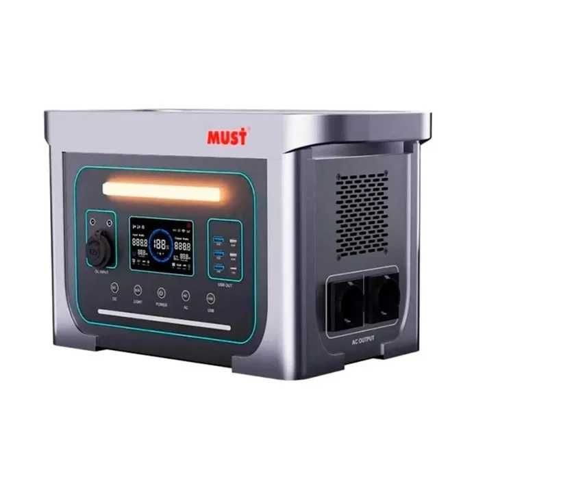 Портативна зарядна станція - Must, LiFePO4,чистий синус,гарантія 3р