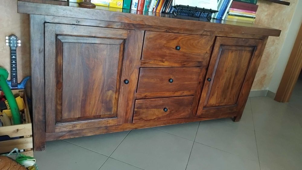 Aparador Sala madeira maciça estilo mexicano