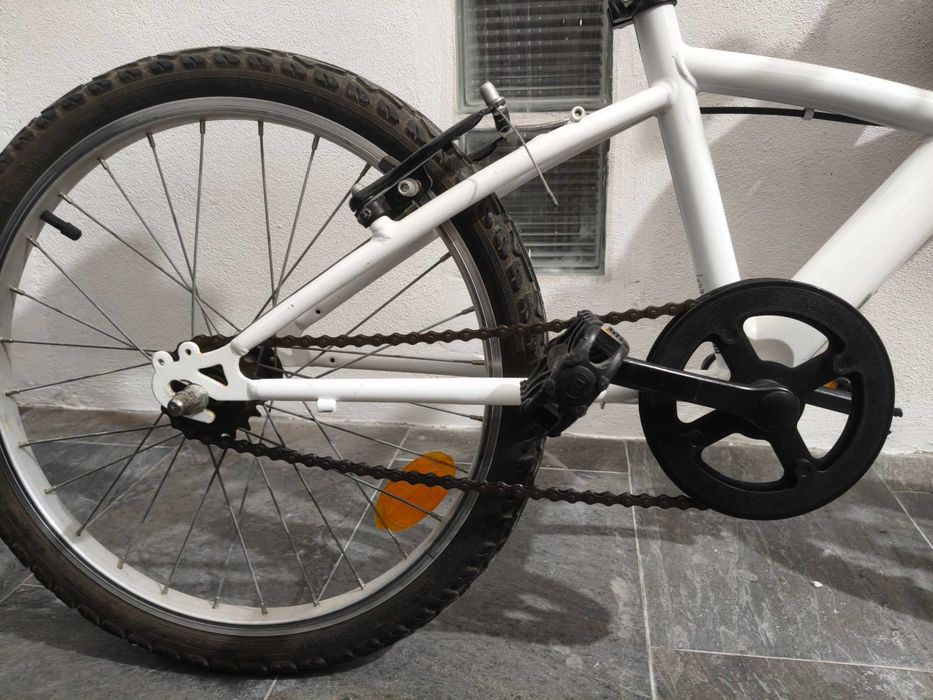 Bicicleta Criança B'Twin Mistigirl 320 Roda 20" + Cesto e Capacete