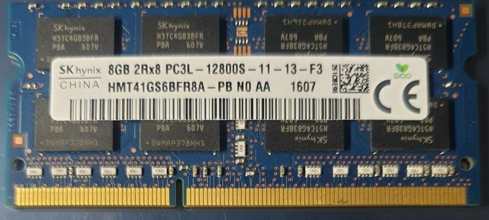 Оперативна пам’ять DDR3L 8GB 1600Mhz SoDimm Hynix ноутбук