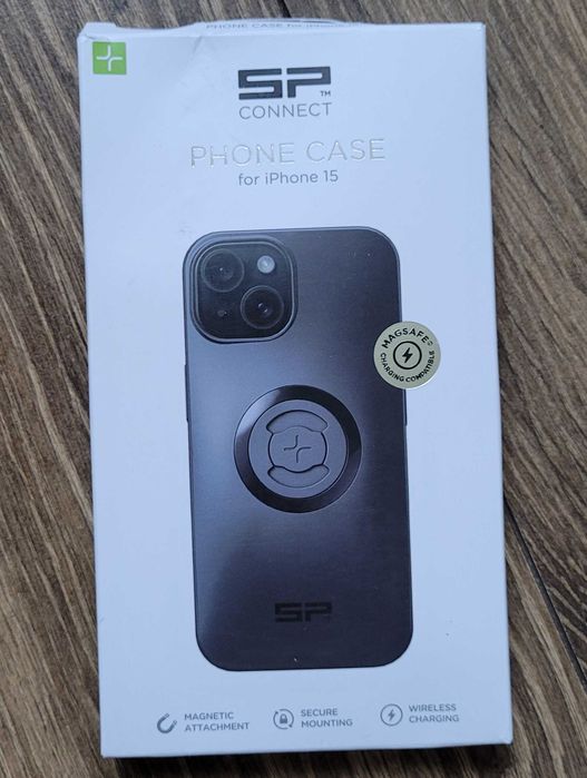 etui plecki SP Connect phone case iPhone 15 czarne Magsafe SPC+ BDB defekt
