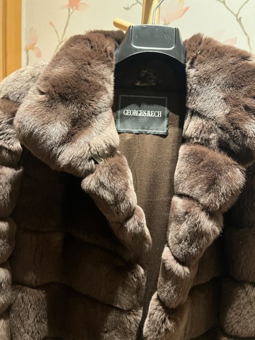 Casaco de pele genuína do designer francês Georges Rech