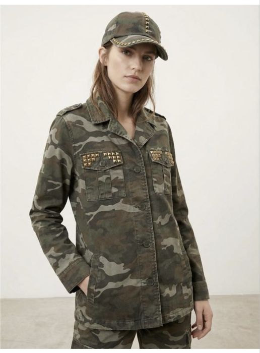 12-13 років якісна брендова куртка котонова камуфляж мілітарі стан нов