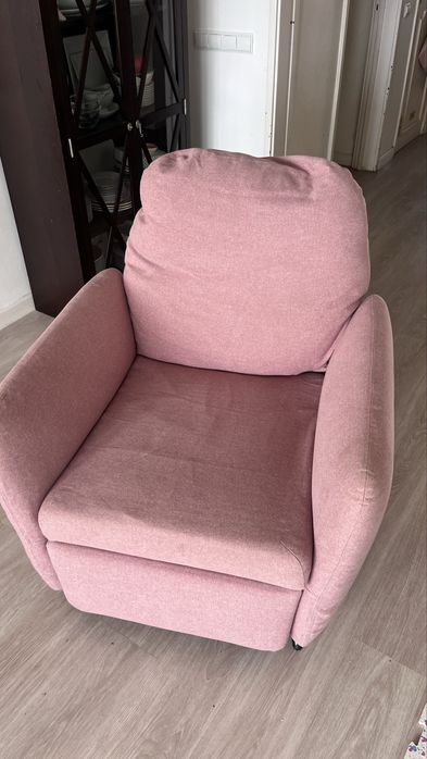 EKOLSUND Poltrona reclinável, Gunnared cast rosado claro