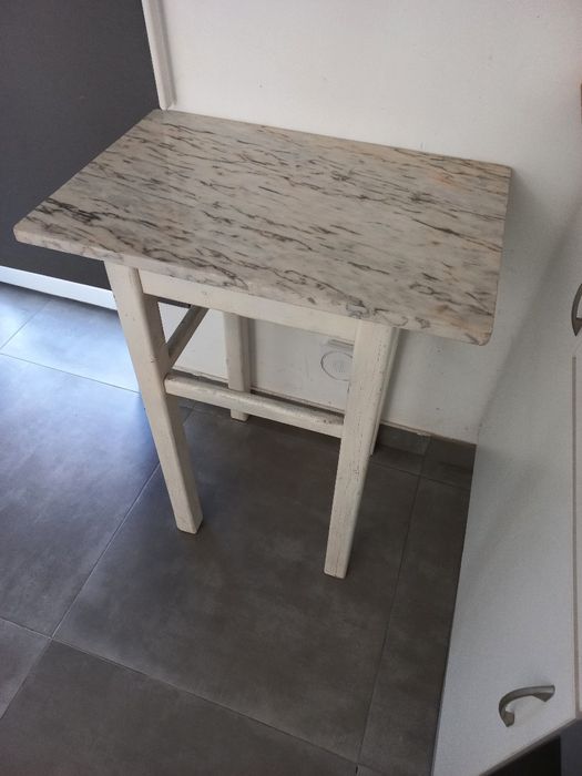 Marble-Top Side Table64752401607426121