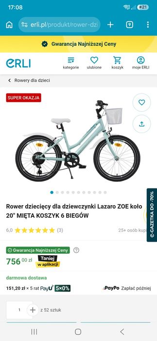 Rower dziecięcy Lazaro Zoe 20'