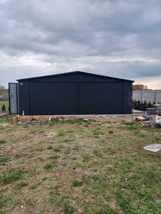 Garaż  blaszany 7x5 Wzmocniony PROFILAMI. Producent. SZYBKIE TERMINY