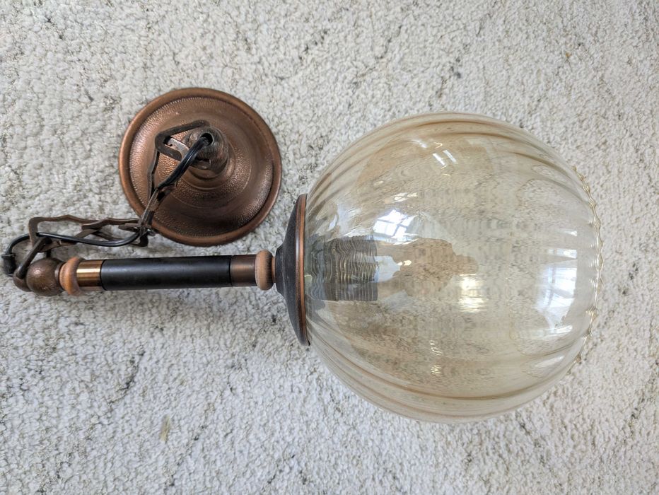 Lampa wisząca z kloszem, sprawna
