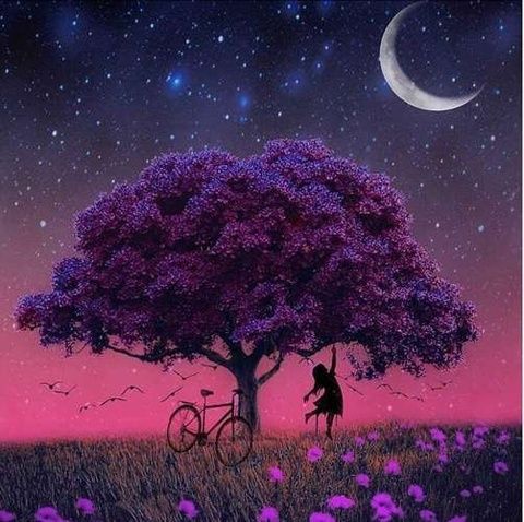 Haft diamentowy drzewo