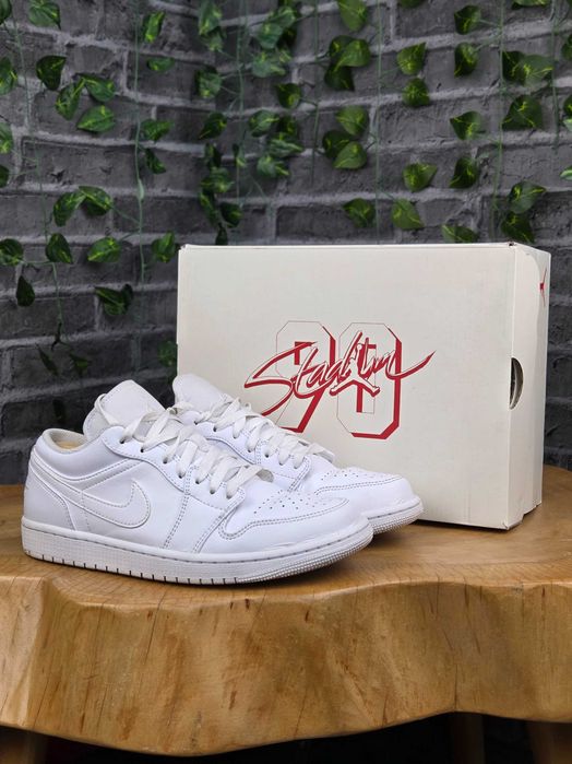 Nike Air Jordan 1 Low Triple White białe sneakersy air force airforce airjordan EUR 41