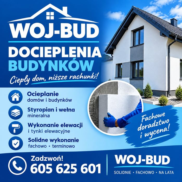 Docieplenia budynków i elewację