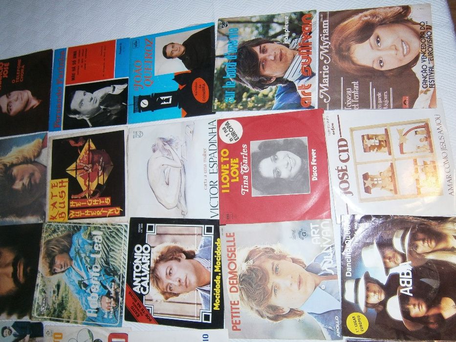 singles e LP antigos em vinil