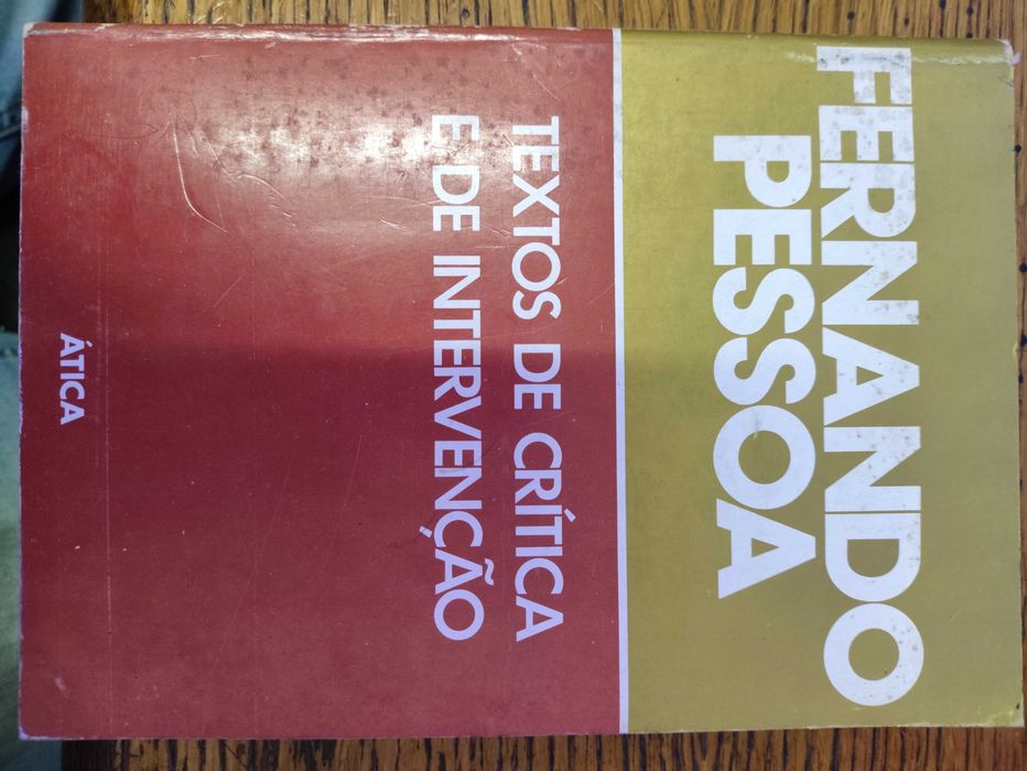 Livro Textos de Crítica e de Intervenção por Fernando Pessoa